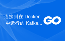 连接到在 Docker 中运行的 Kafka