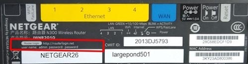 NETGear路由器初始用户名和密码