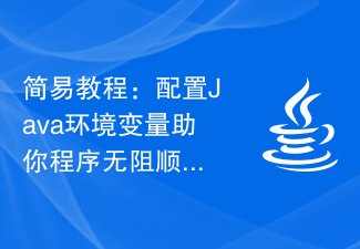 简易教程：配置Java环境变量助你程序无阻顺畅运行