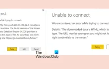 电源BI无法连接，尝试连接时遇到错误