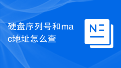 How to check the hard disk serial number and mac address