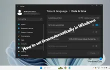 如何在Windows 11/10中自动设置时间？