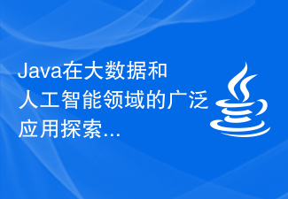 Java在大数据和人工智能领域的广泛应用探索