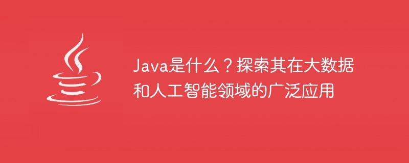 java是什么？探索其在大数据和人工智能领域的广泛应用