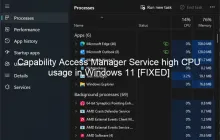 Windows 11中的功能访问管理器服务的高CPU使用率