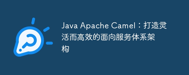 java apache camel：打造灵活而高效的面向服务体系架构