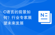 C语言的前景如何?行业专家展望未来发展