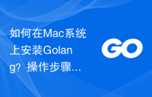 如何在Mac系统上安装Golang？操作步骤详解