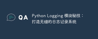 Python Logging 模块秘技:打造无缝的日志记录系统