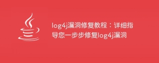 log4j漏洞修复教程：详细指导您一步步修复log4j漏洞