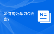 如何高效学习C语言?