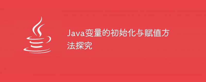 java变量的初始化与赋值方法探究