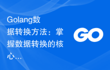 Golang数据转换方法：掌握数据转换的核心技术，轻松应对各种场景