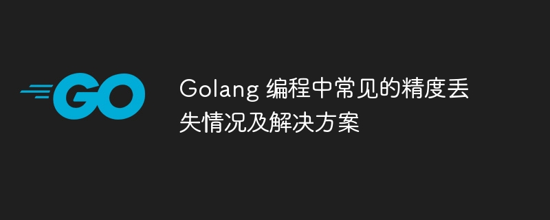 golang 编程中常见的精度丢失情况及解决方案