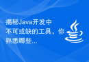 揭秘Java开发中不可或缺的工具，你熟悉哪些？