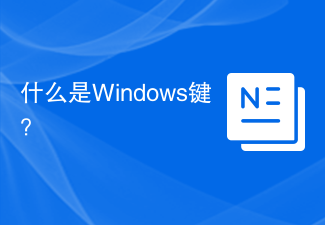 What is the Windows key?