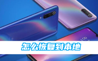 Bagaimana untuk memulihkan album foto Xiaomi Cloud kepada setempat