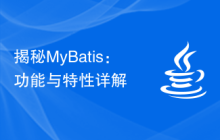 揭秘MyBatis：功能与特性详解