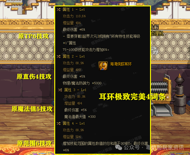 DNF：又要重新洗了！装备改版后，特殊部位3件自定义完美毕业词条变动