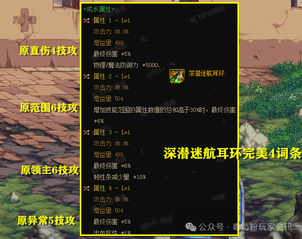DNF：又要重新洗了！装备改版后，特殊部位3件自定义完美毕业词条变动