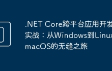 .NET Core跨平台应用开发实战：从Windows到Linux与macOS的无缝之旅