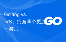 Golang vs. VS：究竟哪个更胜一筹？