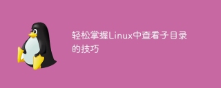 轻松掌握linux中查看子目录的技巧