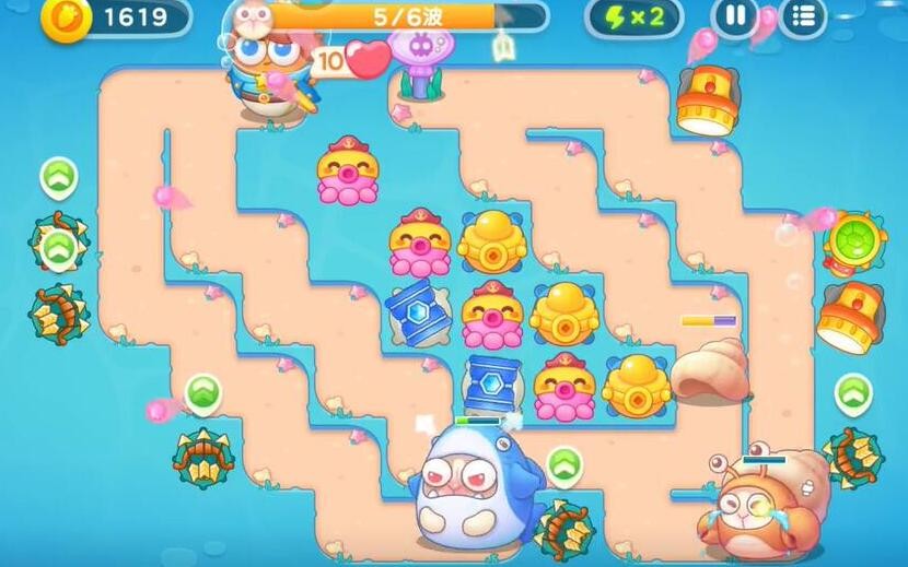 《保卫萝卜4》海的闺女第91关通关攻略