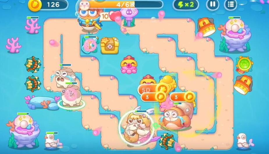 《保卫萝卜4》海的闺女第91关通关攻略