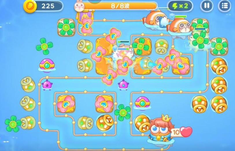 《保卫萝卜4》海的闺女第96关通关攻略