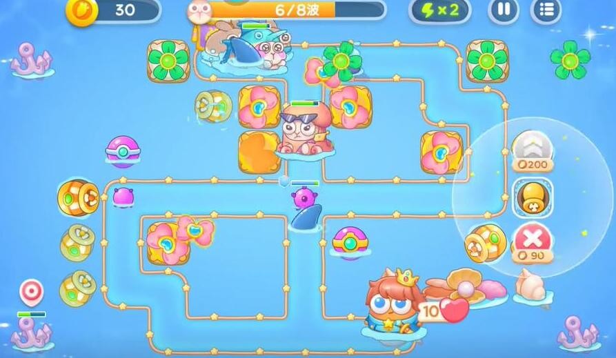 《保卫萝卜4》海的闺女第96关通关攻略