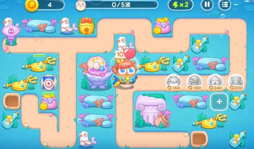《保卫萝卜4》海的闺女第94关通关攻略