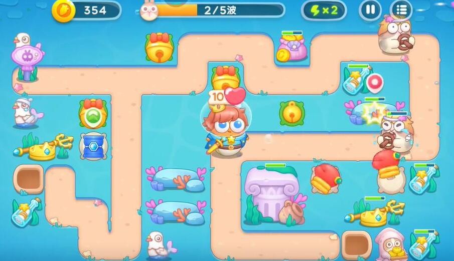 《保卫萝卜4》海的闺女第94关通关攻略