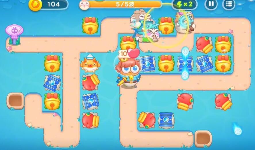 《保卫萝卜4》海的闺女第94关通关攻略