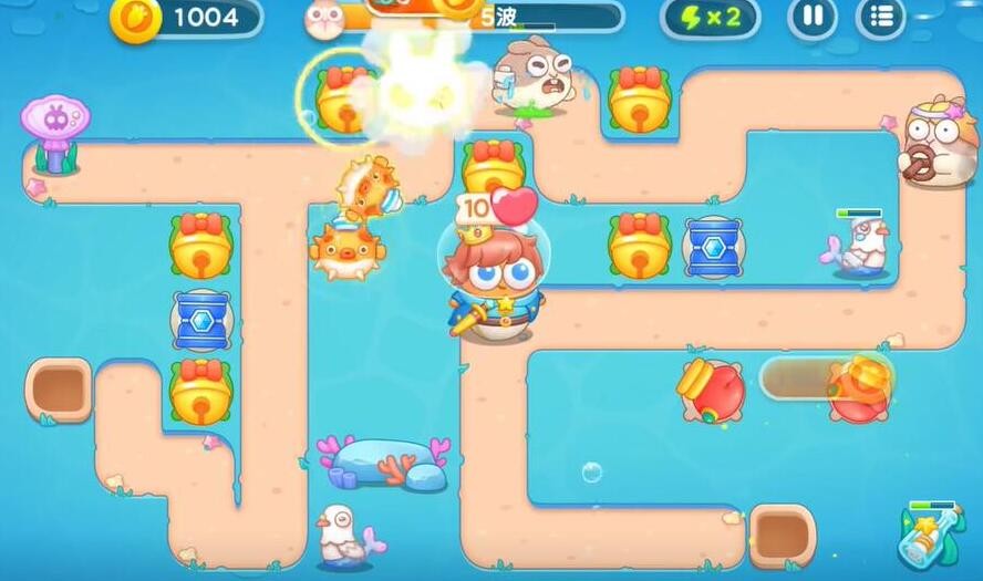 《保卫萝卜4》海的闺女第94关通关攻略