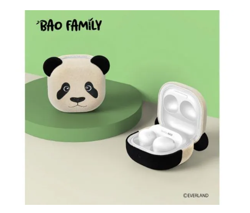 三星发布“睿宝”和“辉宝”熊猫主题Galaxy Buds 2 Pro耳机保护套,萌趣十足