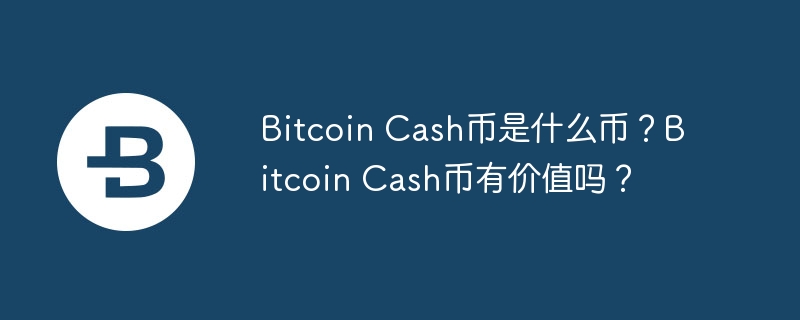 Bitcoin Cash币是什么币？Bitcoin Cash币有价值吗？
