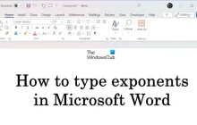 如何在Microsoft Word中键入指数