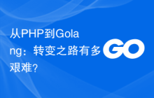 从PHP到Golang:转变之路有多艰难?