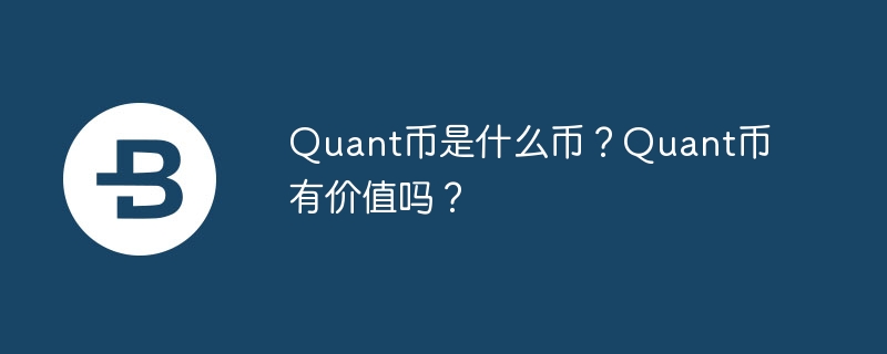 Qu’est-ce que la pièce Quant ? Le Quant Coin a-t-il de la valeur ?