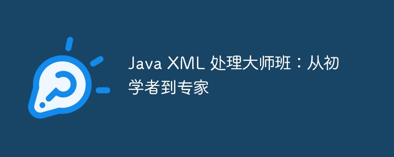 java xml 处理大师班：从初学者到专家