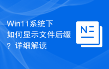 Win11系統(tǒng)下如何顯示文件后綴？詳細解讀