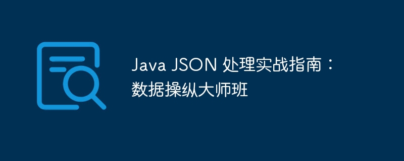 java json 处理实战指南：数据操纵大师班