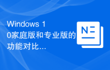 Windows 10家庭版和專業(yè)版的功能對比