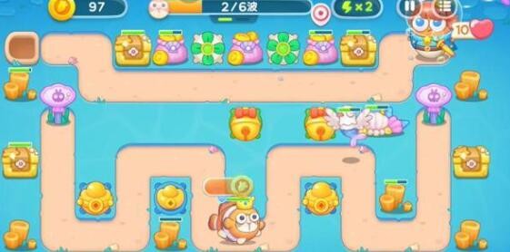 《保卫萝卜4》海的闺女第113关通关攻略