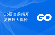 Go语言前端开发技巧大揭秘