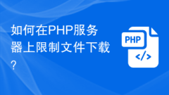 如何在PHP服务器上限制文件下载?