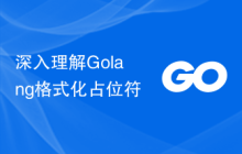 深入理解Golang格式化占位符