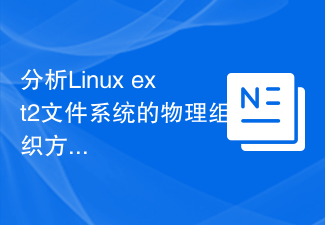 Analyze the physical organization of the Linux ext2 file system