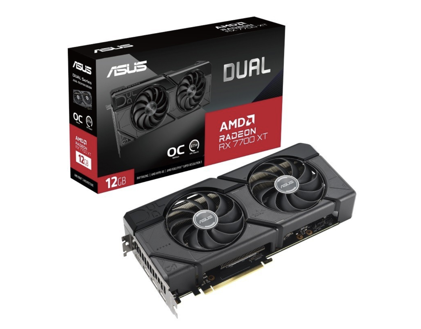 华硕发布 DUAL 系列 RX 7700 XT / RX 7800 XT OC 版显卡:双风扇设计、频率升级